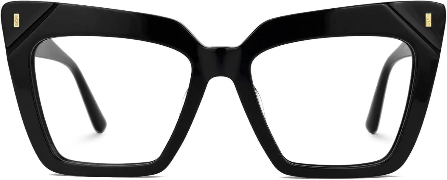 Zeelool Fashion Cat Eye Glasses Frame for Women with Non-prescription Clear Lens Eyeglasses Barnes ZJGA595438